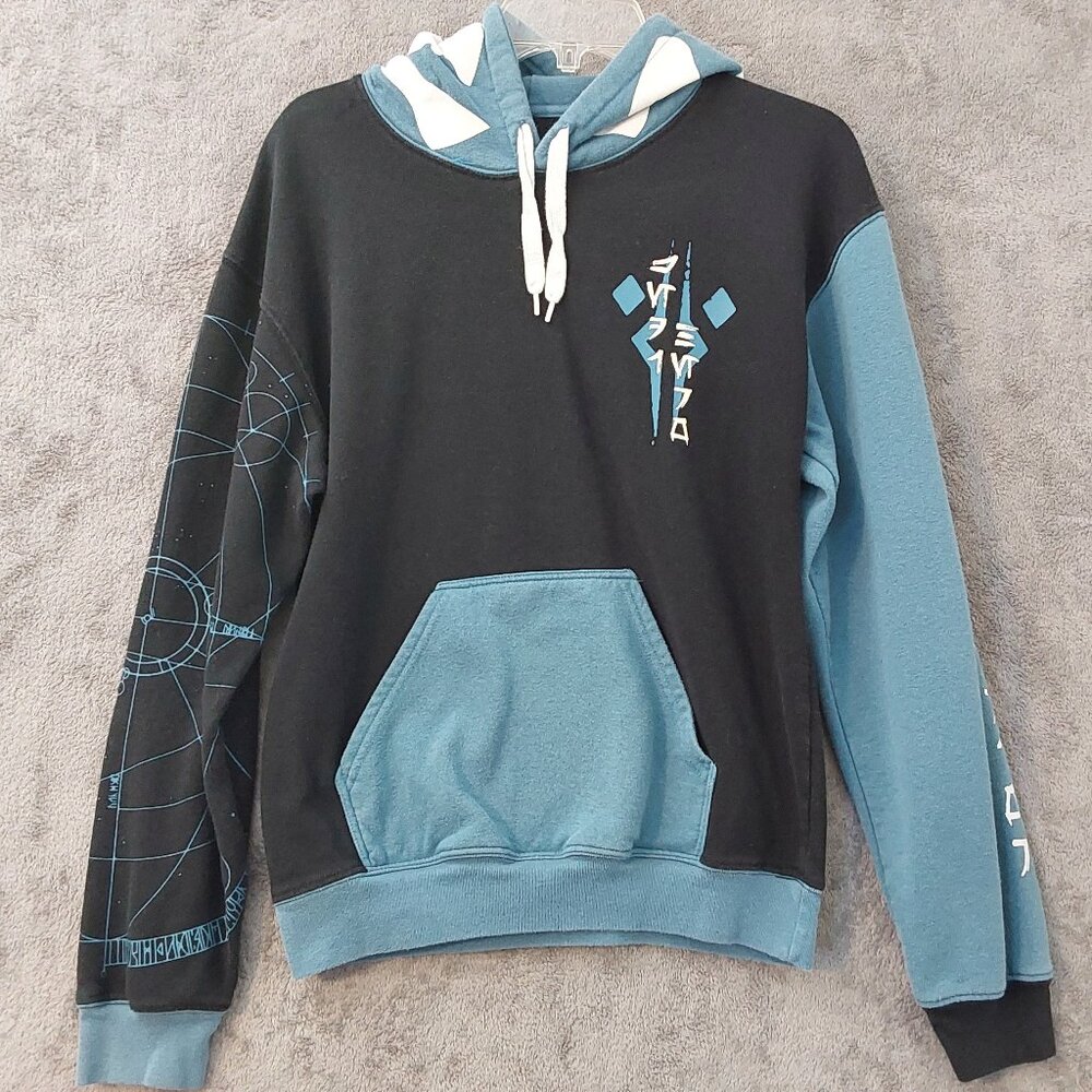 Star Wars Ahsoka Hoodie Geeknet Blue Black Pullover Sweatshirt Size S